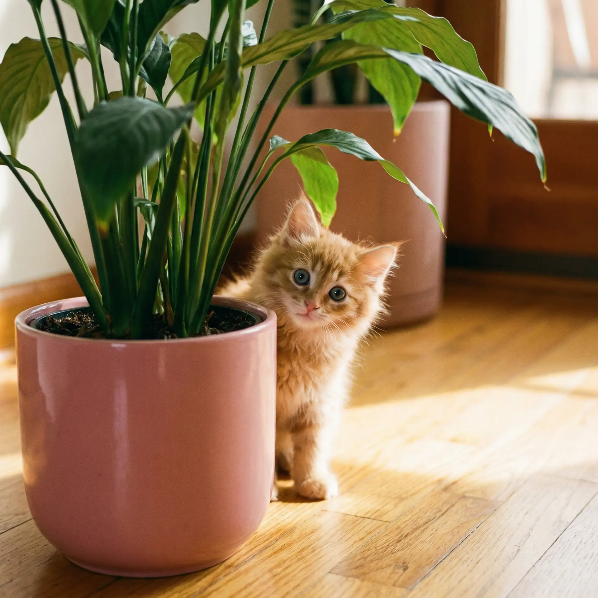 小猫从花盆后探头 - 老司机论坛